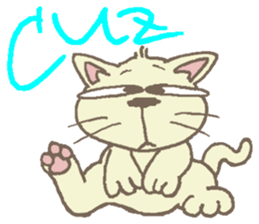 Cat / Chat 2 English ver. sticker #6298406