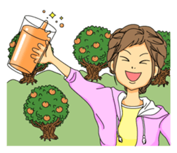 Sato Yui's stamp in the Yamagata dialect sticker #6298516