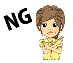 Sato Yui's stamp in the Yamagata dialect sticker #6298521