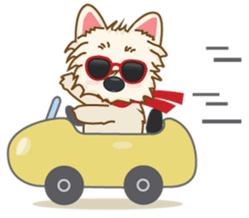 Wetbeard, the Wacky Wicked Westie! V2 sticker #6298730