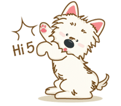 Wetbeard, the Wacky Wicked Westie! V2 sticker #6298732