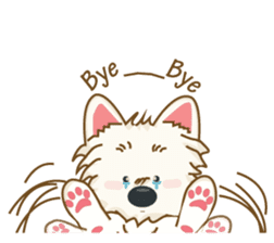 Wetbeard, the Wacky Wicked Westie! V2 sticker #6298735