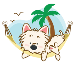 Wetbeard, the Wacky Wicked Westie! V2 sticker #6298737