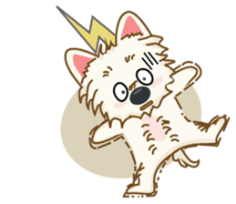 Wetbeard, the Wacky Wicked Westie! V2 sticker #6298740