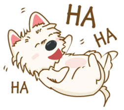 Wetbeard, the Wacky Wicked Westie! V2 sticker #6298741