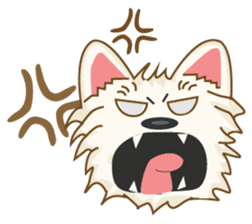 Wetbeard, the Wacky Wicked Westie! V2 sticker #6298743