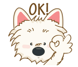 Wetbeard, the Wacky Wicked Westie! V2 sticker #6298746