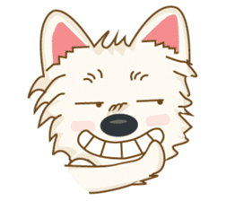 Wetbeard, the Wacky Wicked Westie! V2 sticker #6298747