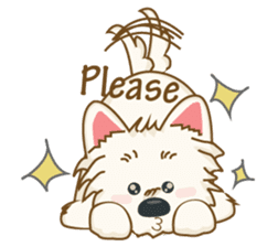 Wetbeard, the Wacky Wicked Westie! V2 sticker #6298748