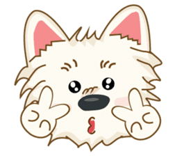 Wetbeard, the Wacky Wicked Westie! V2 sticker #6298755