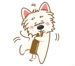 Wetbeard, the Wacky Wicked Westie! V2 sticker #6298761