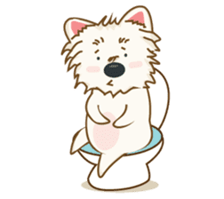 Wetbeard, the Wacky Wicked Westie! V2 sticker #6298763