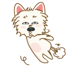 Wetbeard, the Wacky Wicked Westie! V2 sticker #6298765