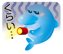 Cute Dolphin Iruka-ruka sticker #6299521