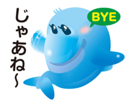 Cute Dolphin Iruka-ruka sticker #6299525