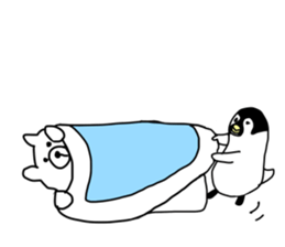 BONBON's White Bear and Penguin sticker #6300100