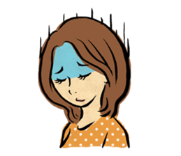 "Normal Illustrator's Life / Woman ver." sticker #6300191