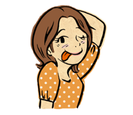 "Normal Illustrator's Life / Woman ver." sticker #6300208