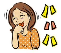 "Normal Illustrator's Life / Woman ver." sticker #6300215