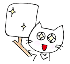 cute cat's feeling sticker #6300308