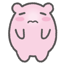 Pink Hamster Mofu-mofu sticker #6300549