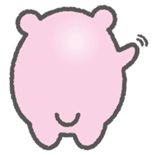 Pink Hamster Mofu-mofu sticker #6300555