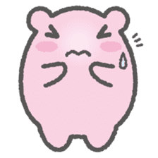Pink Hamster Mofu-mofu sticker #6300559
