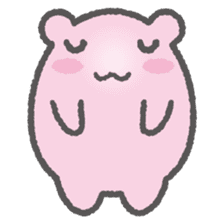 Pink Hamster Mofu-mofu sticker #6300563