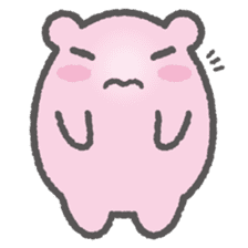 Pink Hamster Mofu-mofu sticker #6300568