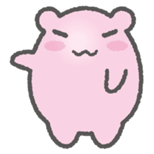 Pink Hamster Mofu-mofu sticker #6300570