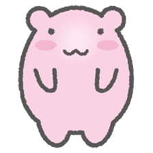 Pink Hamster Mofu-mofu sticker #6300578