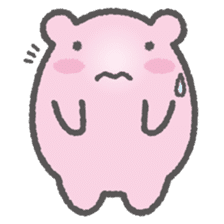 Pink Hamster Mofu-mofu sticker #6300582