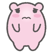 Pink Hamster Mofu-mofu sticker #6300583