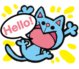 Branch and Aoneko sticker sticker #6300784