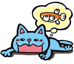 Branch and Aoneko sticker sticker #6300819