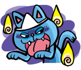 Branch and Aoneko sticker sticker #6300822