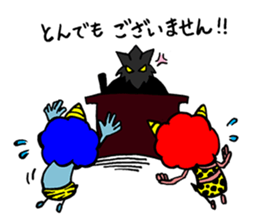 Red demon and blue demon sticker #6302784