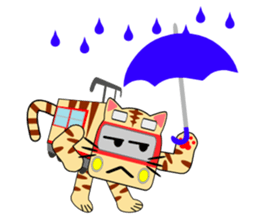 Cat train2 sticker #6303537