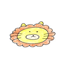 Colored pencil animal sticker #6303882