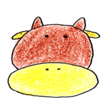 Colored pencil animal sticker #6303886