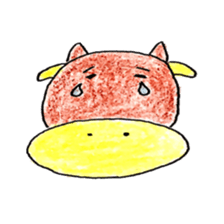 Colored pencil animal sticker #6303888