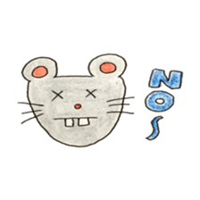 Colored pencil animal sticker #6303905