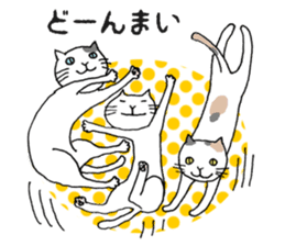 Three cats of good friend sticker #6304536