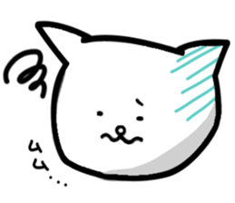 Face cat sticker #6304702