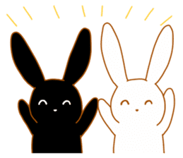Good friends rabbits sticker #6305160