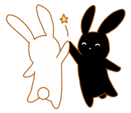 Good friends rabbits sticker #6305161