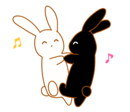 Good friends rabbits sticker #6305162