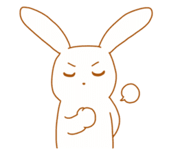 Good friends rabbits sticker #6305167