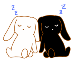 Good friends rabbits sticker #6305171