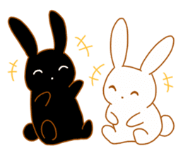 Good friends rabbits sticker #6305172